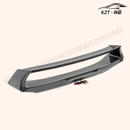 Rear Trunk Spoiler For Nissan 09 Onwards 370Z Z34 Am Style Rear Wing (With Brake Lights) Carbon Fiber Car Body Parts Kits