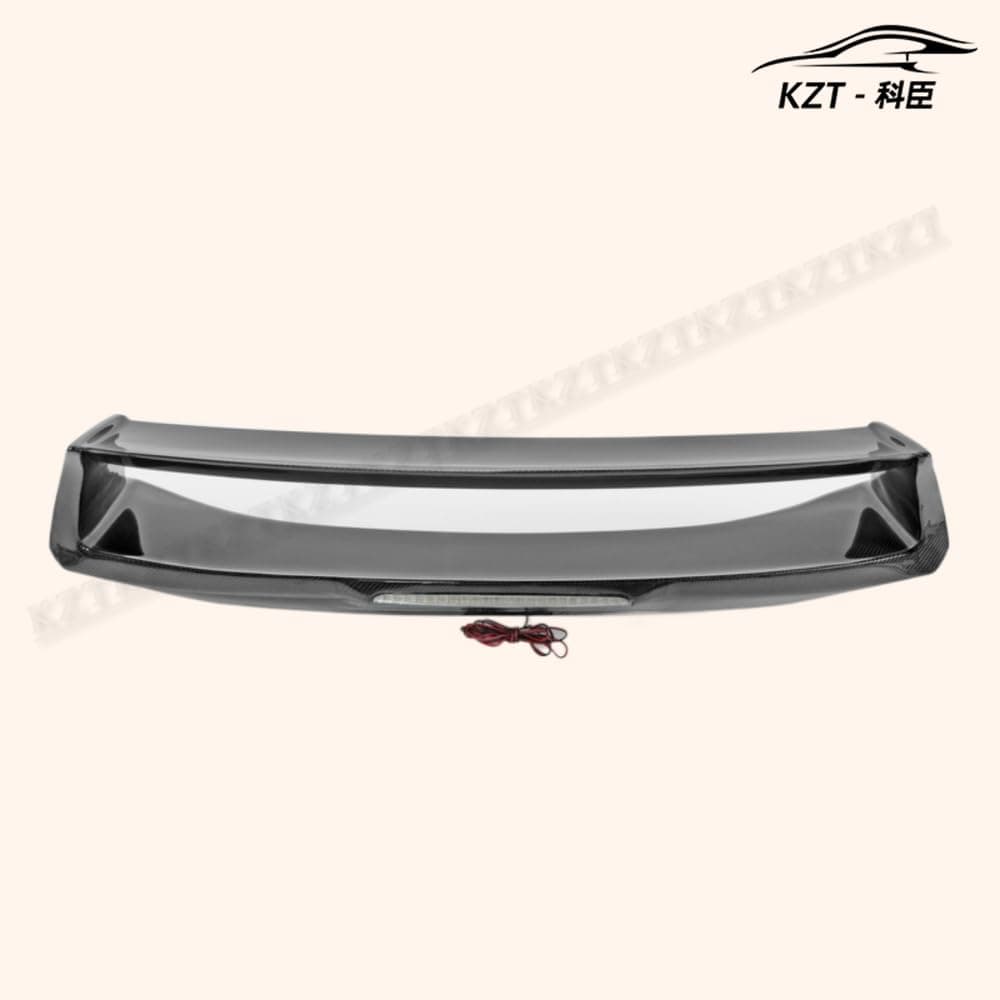 Rear Trunk Spoiler For Nissan 09 Onwards 370Z Z34 Am Style Rear Wing (With Brake Lights) Carbon Fiber Car Body Parts Kits
