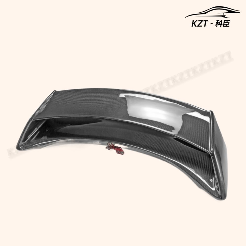 Rear Trunk Spoiler For Nissan 09 Onwards 370Z Z34 Am Style Rear Wing (With Brake Lights) Carbon Fiber Car Body Parts Kits