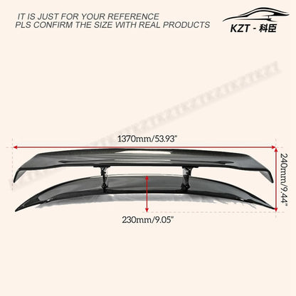 Rear Trunk Spoiler For Nissan 09 Onwards 370Z Z34 Vrs2 Type Rear Wing (1360Mm) Carbon Fiber Car Body Parts Kits