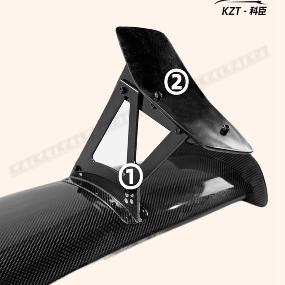 Rear Trunk Spoiler For Nissan Z34 370Z Vtx8 Gt Wing Carbon Fiber Car Body Parts Kits Kazento Carbon Parts 车身侧板 370Z-RS-VTX8&-CF