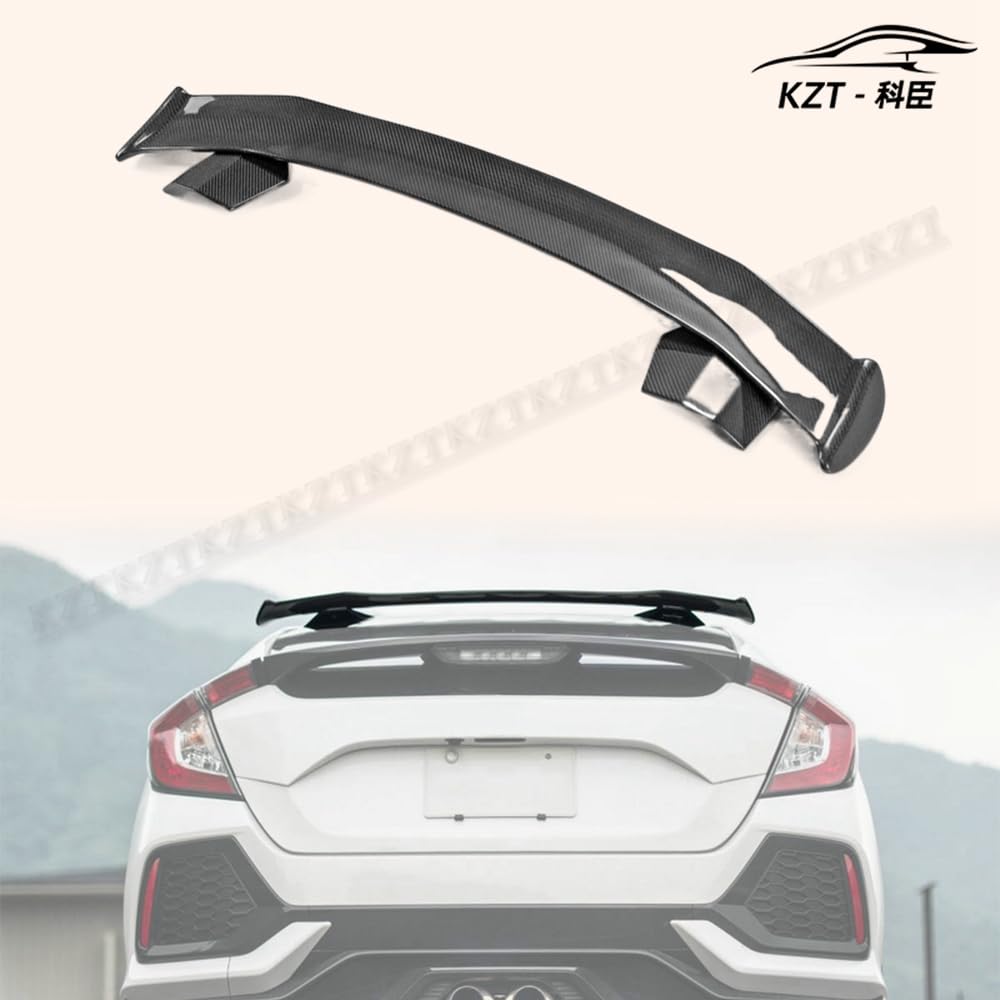 Rear Trunk Spoiler Wing For Honda 17 Onwards Civic Fk7 Hatchback Sp Style Roof Spoiler (5 Door Hatch Only) Carbon Fiber Car Body Parts Kits Kazento Carbon Parts 车身侧板 FK7-RS-RF-SP-CF