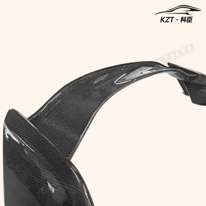 Rear Trunk Spoiler Wing For Honda Fk8 Civic Type-R Es Style Gurney Flap (For Oe Wing Blade) Carbon Fiber Car Body Parts Kits