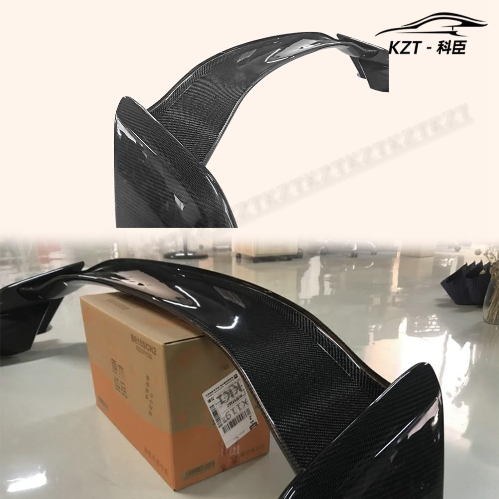 Rear Trunk Spoiler Wing For Honda Fk8 Civic Type-R Es Style Gurney Flap (For Oe Wing Blade) Carbon Fiber Car Body Parts Kits