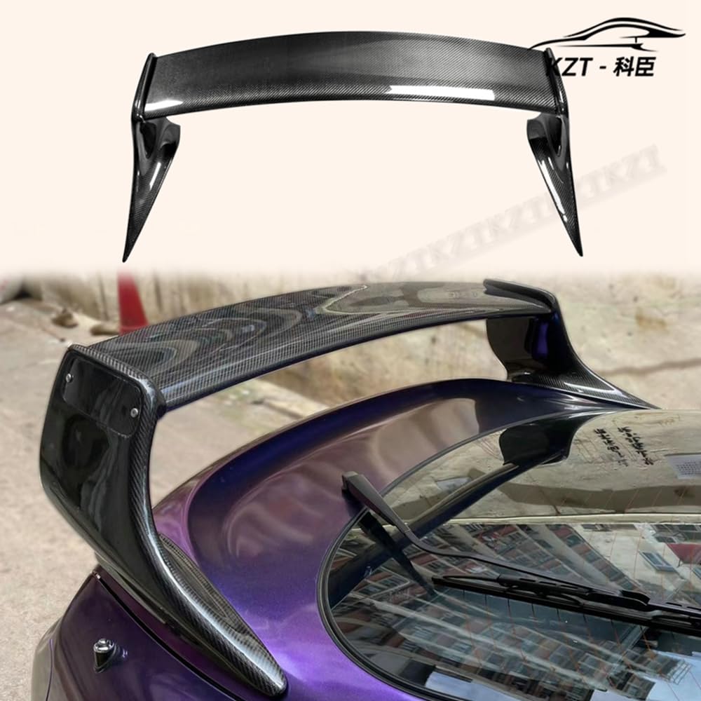 Rear Trunk Spoiler Wing For Toyota 93-98 Supra MK4 JZA80 TR-Style Tail Carbon Fiber Car Body Kit Kazento Carbon Parts 车身侧板 SUPRA-RS-TRD-CF