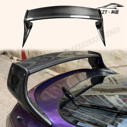 Rear Trunk Spoiler Wing For Toyota 93-98 Supra MK4 JZA80 TR-Style Tail Carbon Fiber Car Body Kit Kazento Carbon Parts 车身侧板 SUPRA-RS-TRD-CF