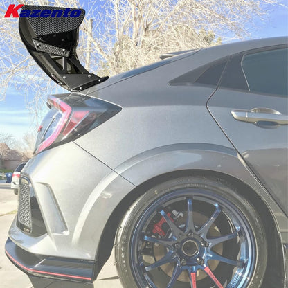 Rear Trunk Wing For Honda Civic FK7 FK8 VTX2 Style Rear GT Spoiler Carbon Fiber Car Body Kit Kazento Carbon Parts 车身侧板 FK8-RS-GT-VTX2&-CF