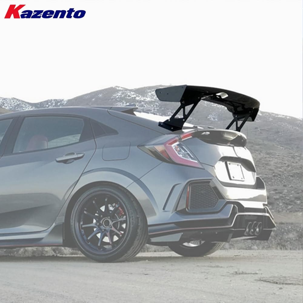 Rear Trunk Wing For Honda Civic FK7 FK8 VTX2 Style Rear GT Spoiler Carbon Fiber Car Body Kit Kazento Carbon Parts 车身侧板 FK8-RS-GT-VTX2&-CF