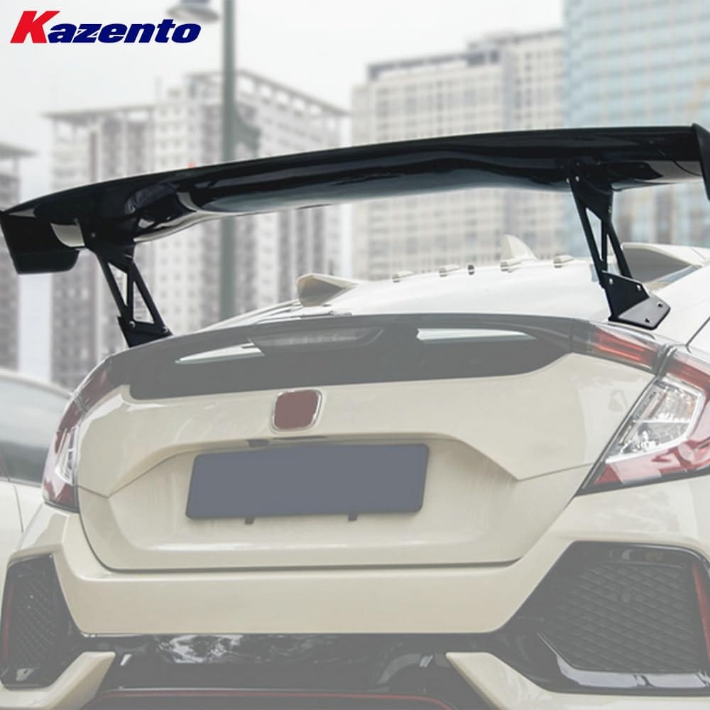 Rear Trunk Wing For Honda Civic FK7 FK8 VTX2 Style Rear GT Spoiler Carbon Fiber Car Body Kit Kazento Carbon Parts 车身侧板 FK8-RS-GT-VTX2&-CF