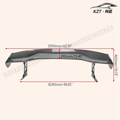 Rear Wing For Honda Civic FK7 FK8 JS Style Rear GT Spoiler with Base Carbon Fiber Car Body Kit