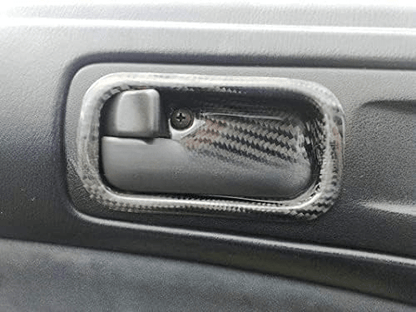 S14 S14A Silvia Inner Door Handle Cup RHD 1993-1998 Kazento Carbon Parts Carbon Fiber S14-INNER-CF