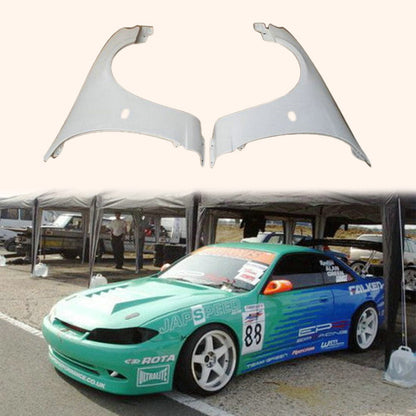 S14A Kouki S15-Conversion Front Fender 1997-1998 Kazento Carbon Parts