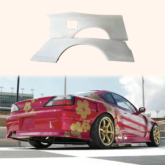 S15 Silvia DM Style Rear Fender +50mm 1999-2002 Kazento Carbon Parts