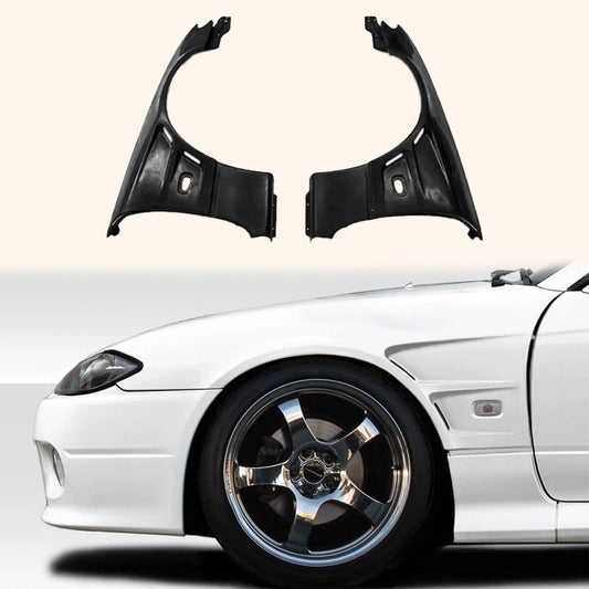 S15 SILVIA DX +25MM FRONT FENDERS 1999-2002 Kazento Carbon Parts