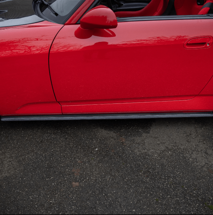 Side Skirts Add-On (Length 168Cm) Carbon Replacement For Honda S2000 Kazento Carbon Parts 车身侧板 Carbon Fiber S2000-SSX-CF
