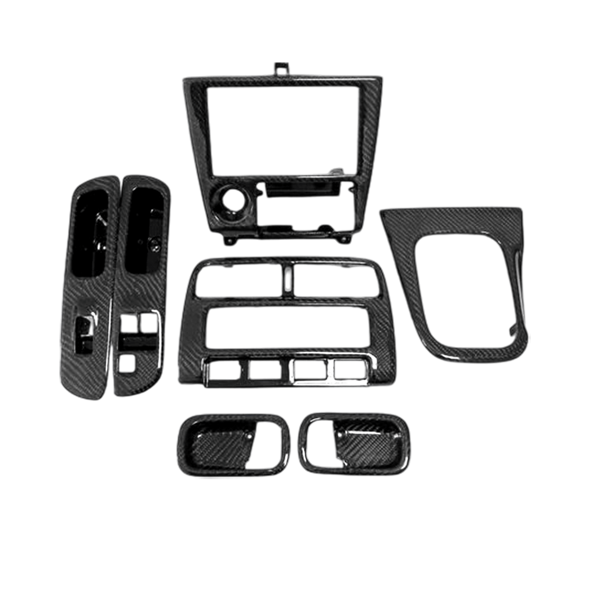 Silvia S14 Interior Replacements 7pcs 1993-1998 RHD Kazento Carbon Parts