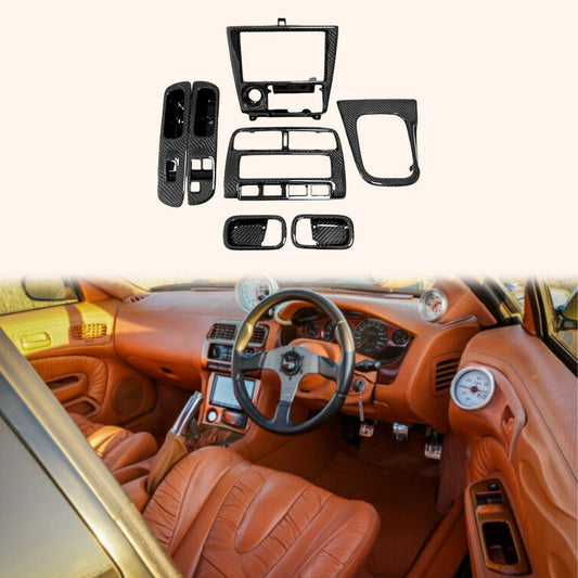 Silvia S14 Interior Replacements 7pcs 1993-1998 RHD Kazento Carbon Parts