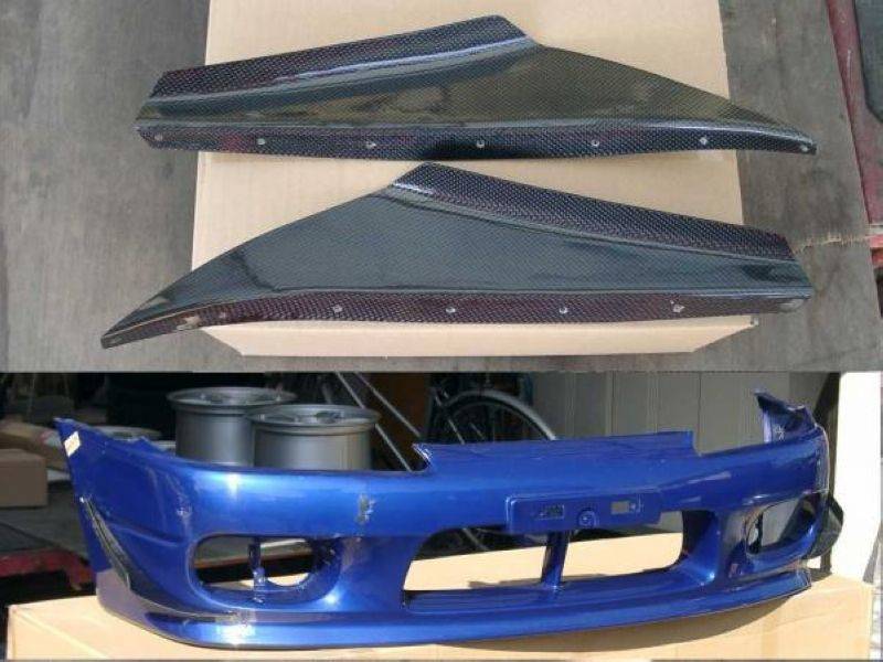 Silvia S15 JDM Style Front Bumper Canards 1999-2002