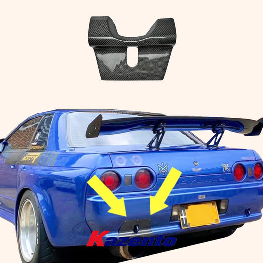 Skyline R32 GTR BNR32 HCR32 Rear Bumper Exhaust Heat Shield Kazento Carbon Parts 车身侧板 Carbon Fiber R32-HEAT-CF