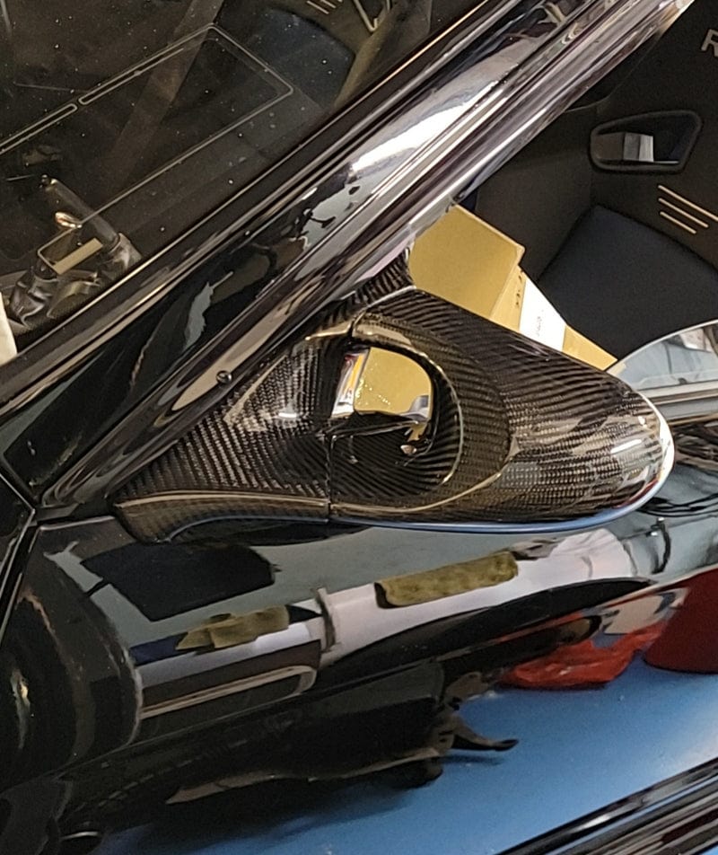 Skyline R32 GTR GTS &180SX S13 Aero Mirror W/glass (RHD Only) Kazento Carbon Parts 车身侧板
