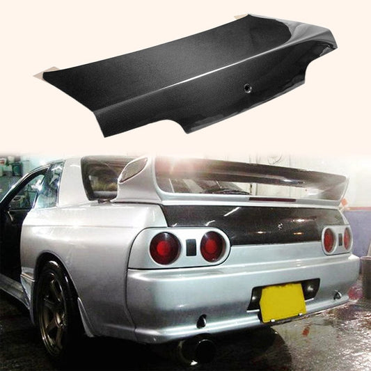 Skyline R32 GTR GTS OEM Style Rear Trunks Boot Lid With Lock Hole Kazento Carbon Parts 车身侧板