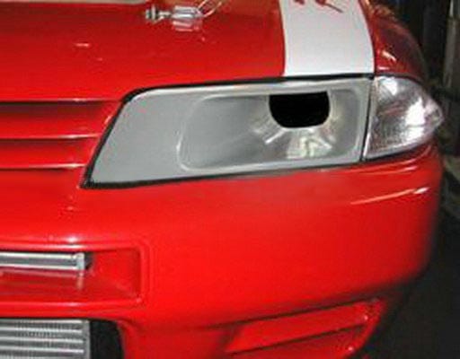 Skyline R32 GTR GTS Vented Headlight Cover (LHS One Piece) Kazento Carbon Parts 车身侧板