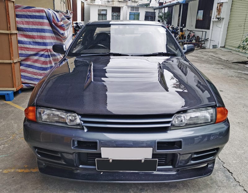 Skyline R32 GTR JUN Style Front Lip 1989-1994 Kazento Carbon Parts 车身侧板