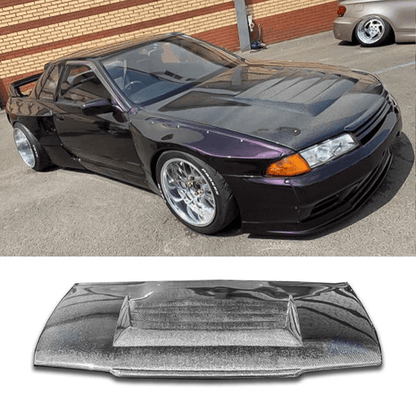 Skyline R32 GTR Nismo Style Front Vented Hood 1989-1994 Kazento Carbon Parts Bonnets/Hoods