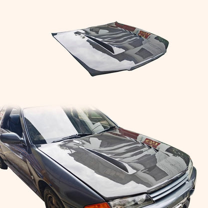Skyline R32 GTR Nismo Style Front Vented Hood 1989-1994 Kazento Carbon Parts Bonnets/Hoods
