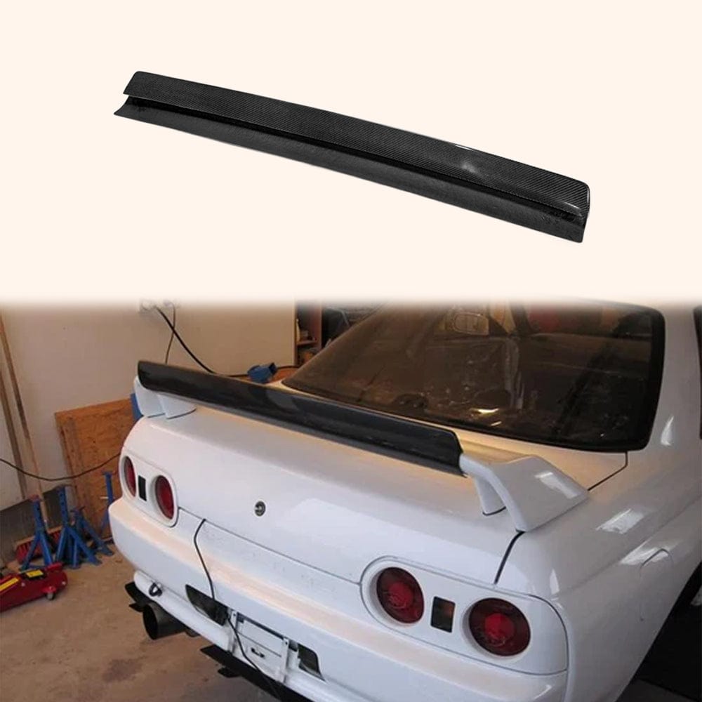 Skyline R32 GTR OEM Rear Spoiler Fujimura Style Gurney Flap Kazento Carbon Parts 车身侧板