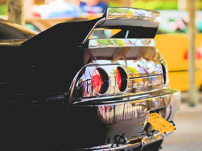 Skyline R32 GTR OEM Rear Spoiler Fujimura Style Gurney Flap Kazento Carbon Parts 车身侧板
