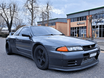 Skyline R32 GTR RB Style Front Lip fitted with RB wide fender Kazento Carbon Parts