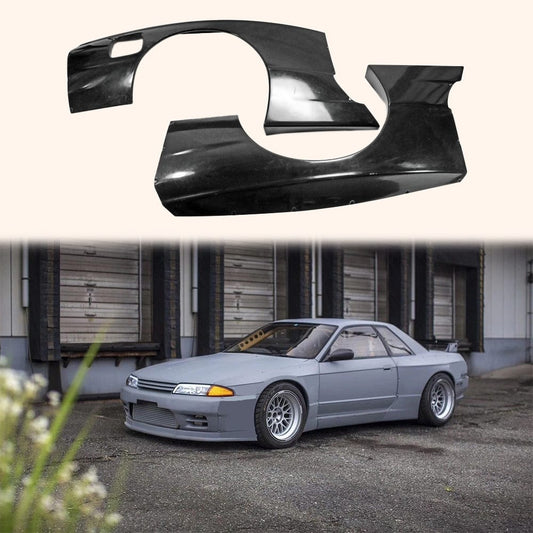 Skyline R32 GTR RB-Style Rear Over Fender+Extension 1989-1994 Kazento Carbon Parts