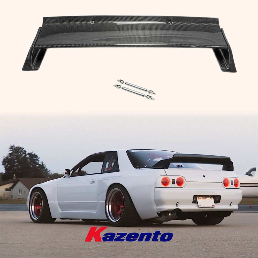 Skyline R32 GTR RB Style Rear Spoiler (Include support rod) Kazento Carbon Parts 车身侧板