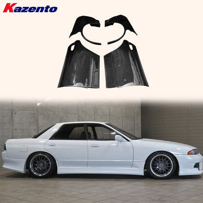 Skyline R32 GTS 4-Door Rear Wider Fenders 1989-1994 Kazento Carbon Parts 车身侧板