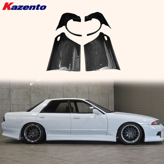 Skyline R32 GTS 4-Door Rear Wider Fenders 1989-1994 Kazento Carbon Parts 车身侧板
