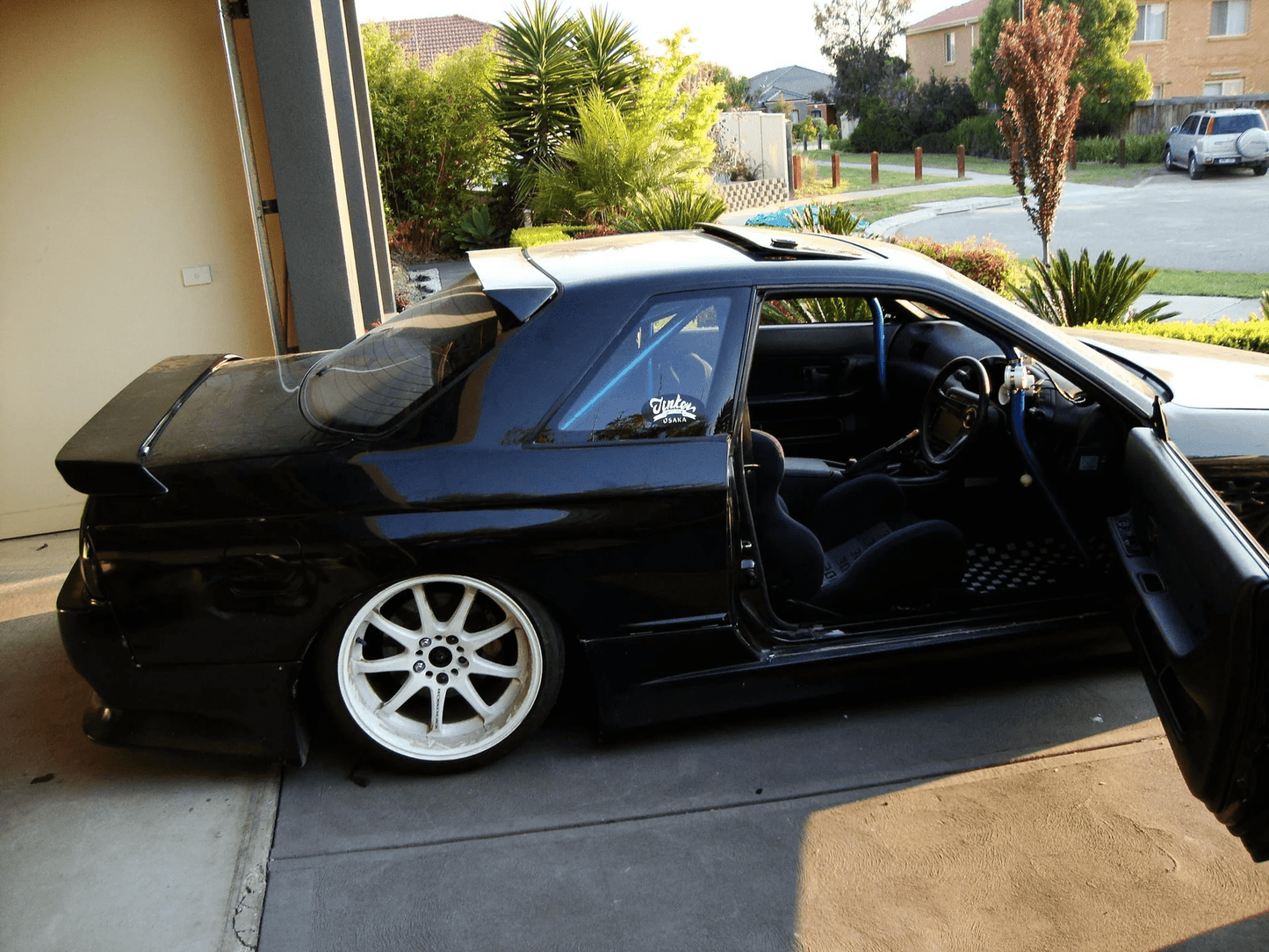 Skyline R32 GTS GTR D-Max Rear Roof Spoiler Wing 1989-1994 Kazento Carbon Parts 车身侧板