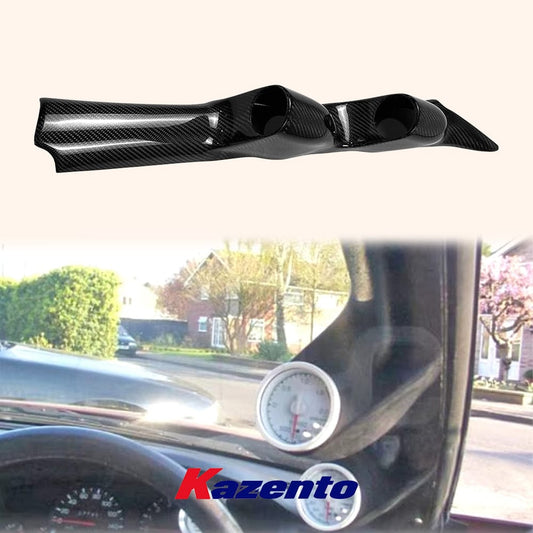 Skyline R32 GTS GTR GDY A-Pillar Twin Gauge Pod 60mm 1989-1994 Kazento Carbon Parts 车身侧板