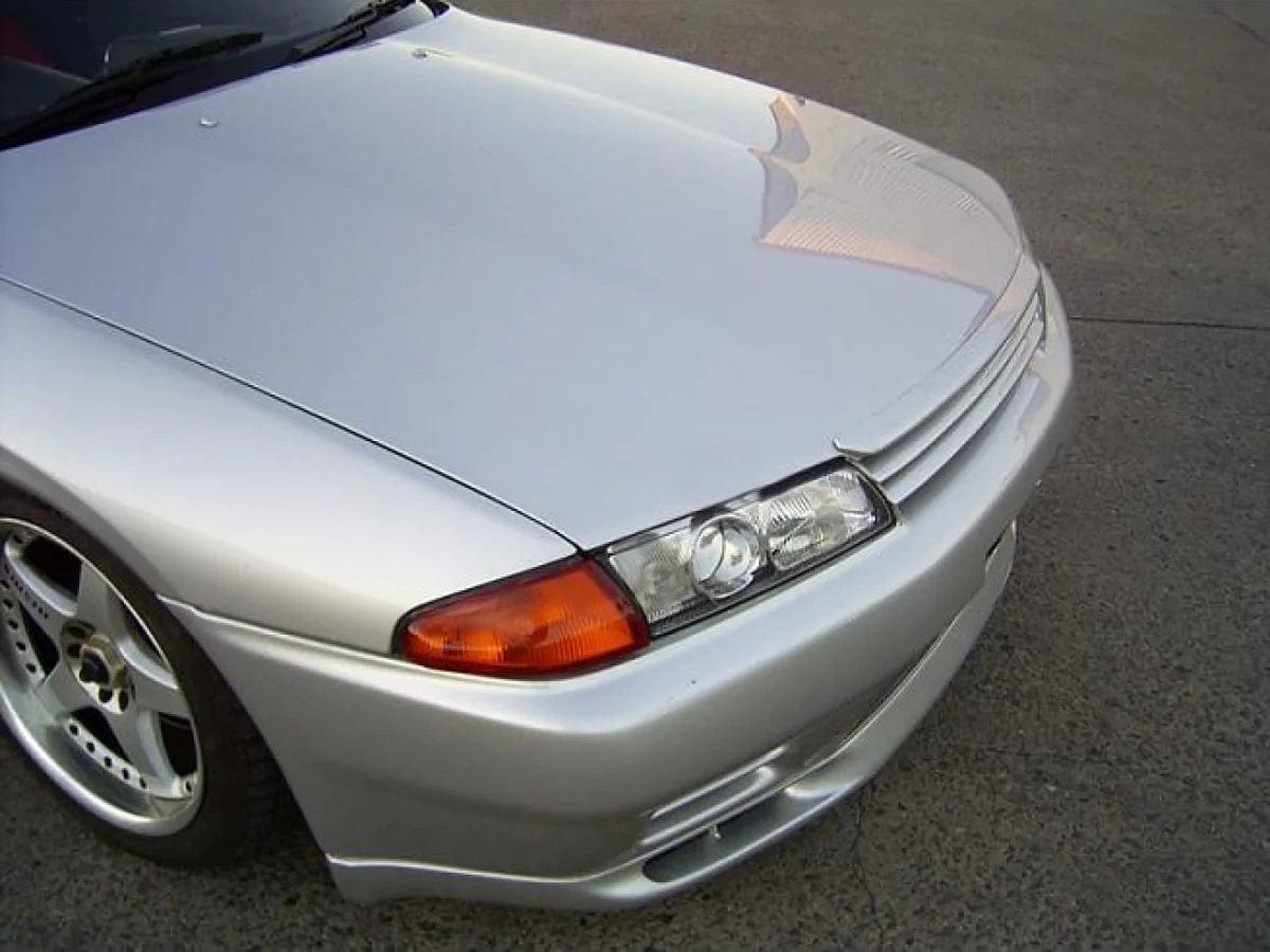 Skyline R32 GTS GTR NI Style Bonnet Hood Lip Cover Kazento Carbon Parts 车身侧板