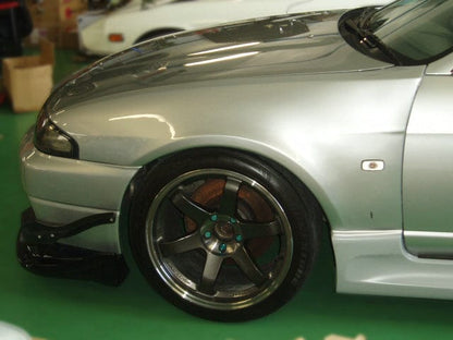 Skyline R33 GTR BCNR33 RF Style Front Wide Vented Fenders 1995-1998 Kazento Carbon Parts 车身侧板