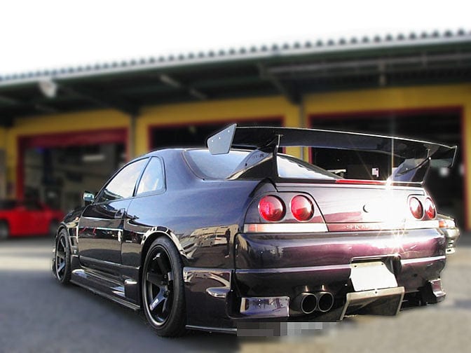 Skyline R33 GTR Bee-R Style GT Spoiler Wing fit GTR Rear Spoiler Base Kazento Carbon Parts 车身侧板