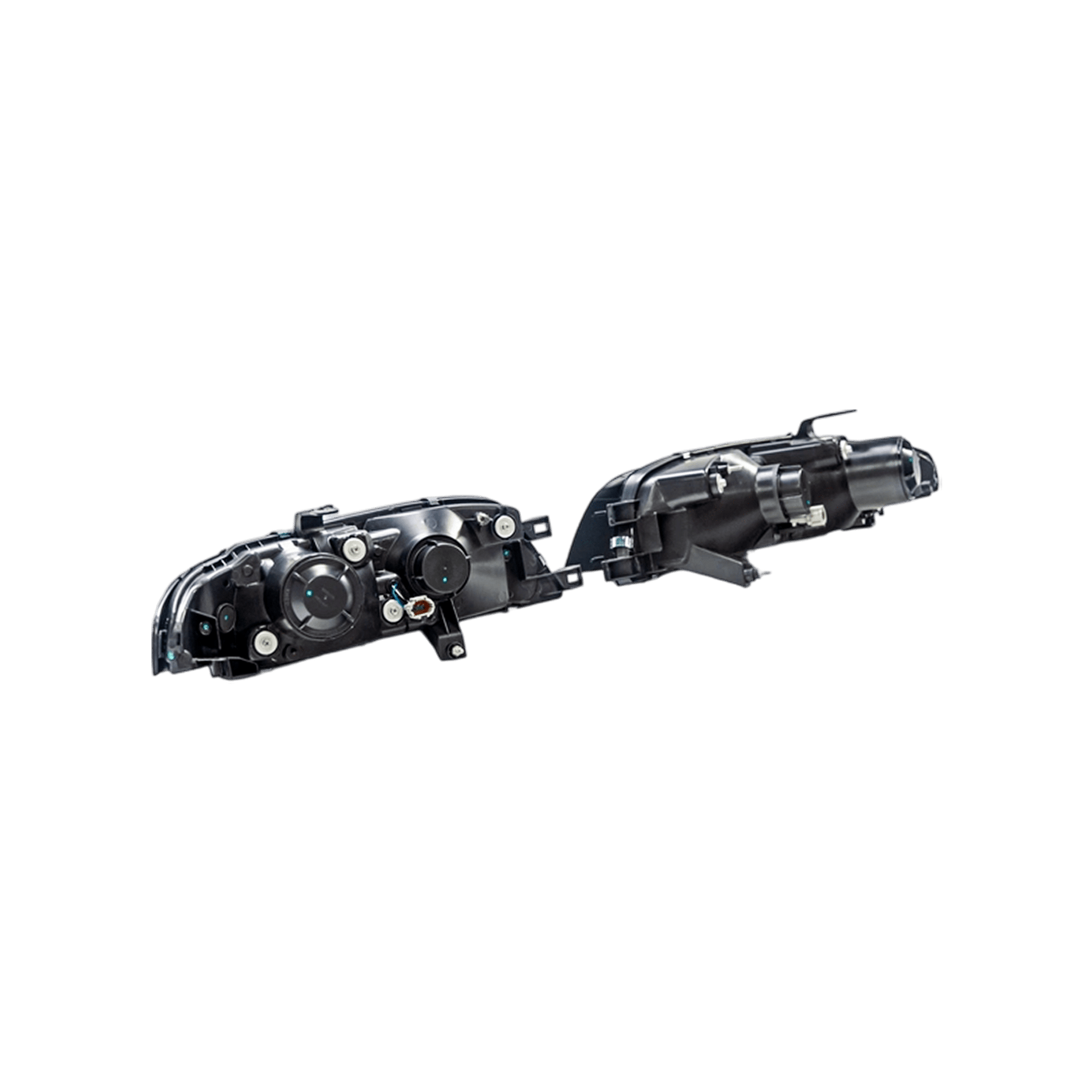 Skyline R33 GTR Black OE ABS Projector Headlight LED(Fits Series1-3) Kazento Carbon Parts ABS + Light LED R33GTR-LIGHT-OE-ABS