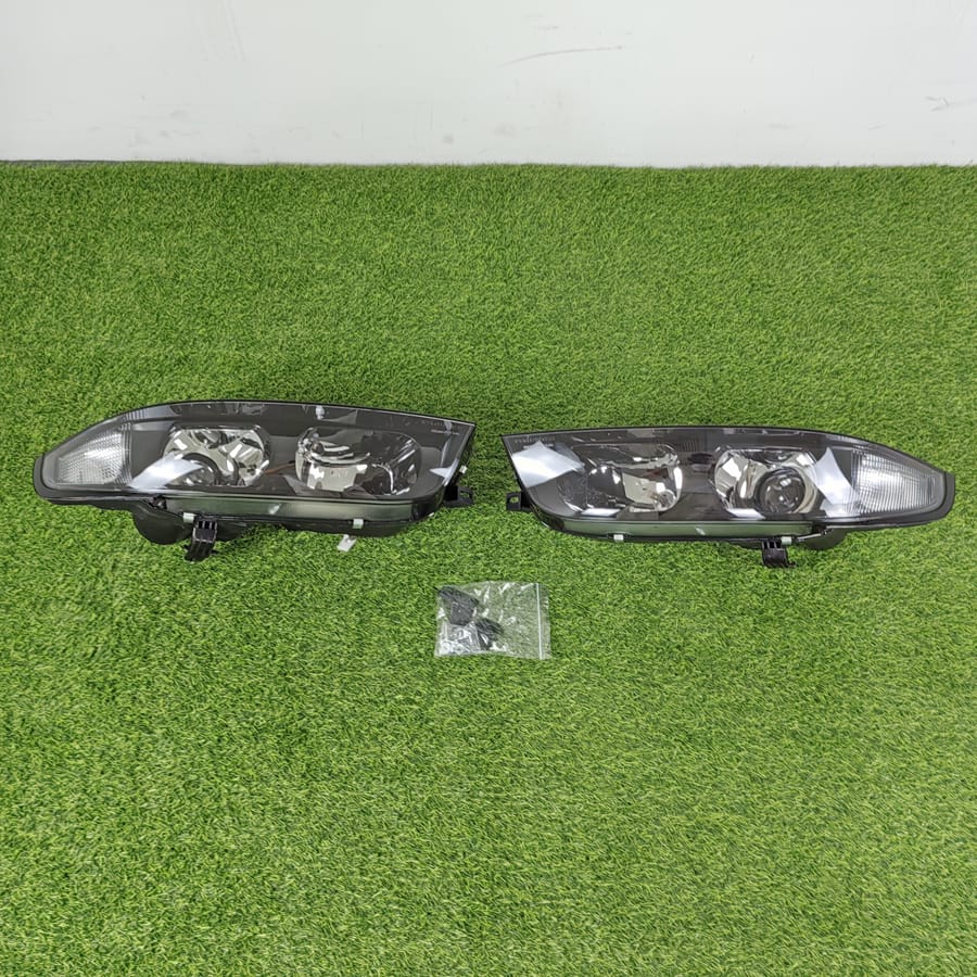 Skyline R33 GTR Black OE ABS Projector Headlight LED(Fits Series1-3) Pair