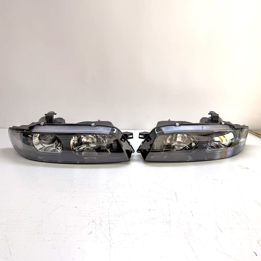 Skyline R33 GTR Black OE ABS Projector Headlight LED(Fits Series1-3) Pair