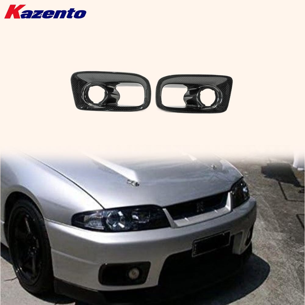 Skyline R33 GTR Border Front Bumper Air Duct 1995-1998 Kazento Carbon Parts 车身侧板 Carbon Fiber R33-BV-BOR-CF