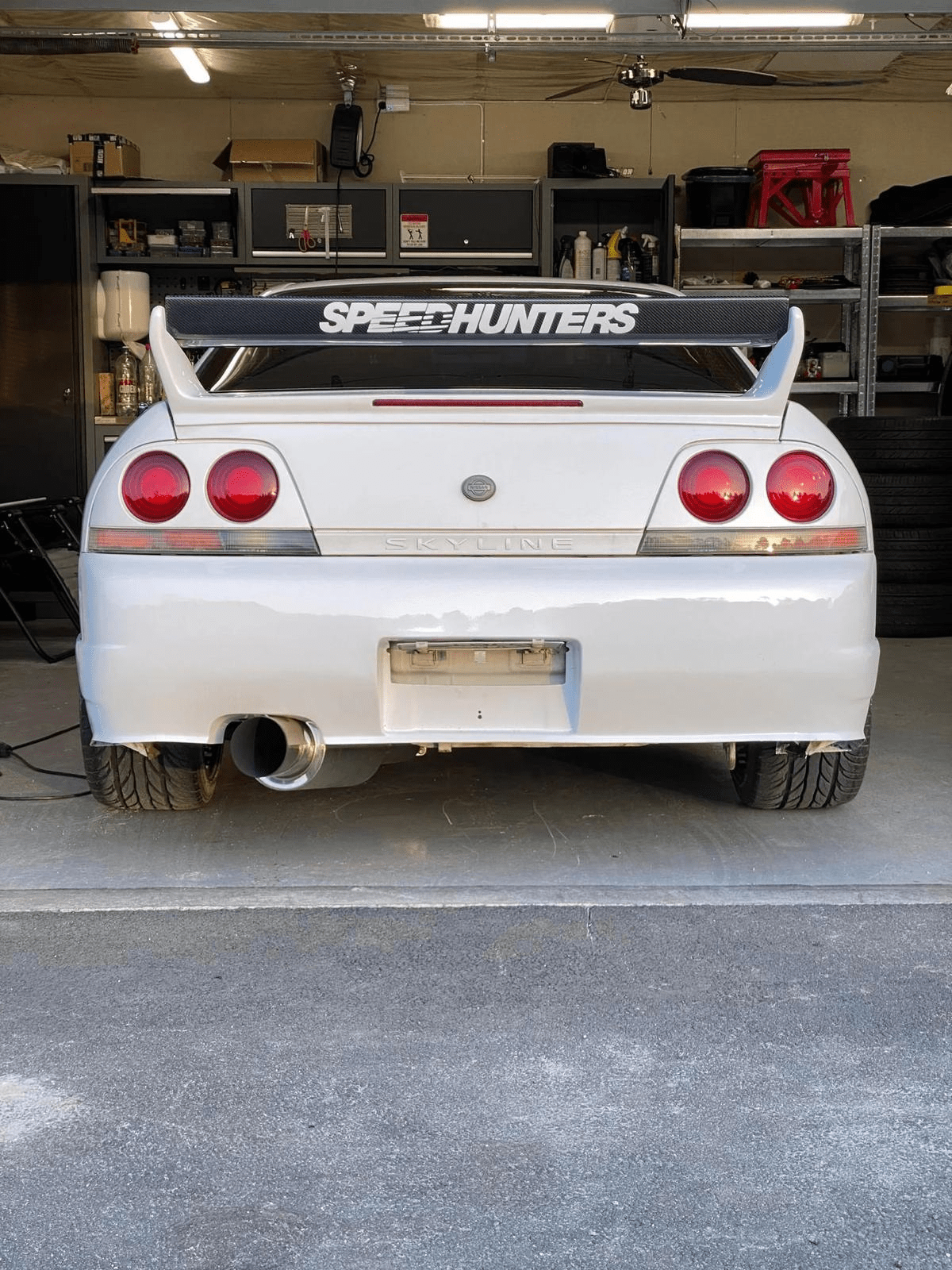 Skyline R33 GTR FRD Style Gurney Flap Kazento Carbon Parts 车身侧板