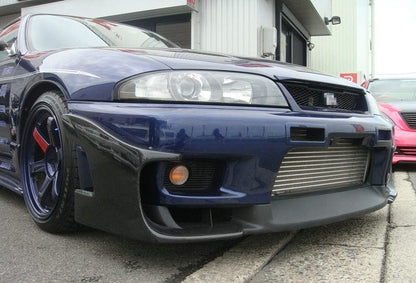 Skyline R33 GTR Front Bumper Garage Defend Style Stingray Canards Kazento Carbon Parts
