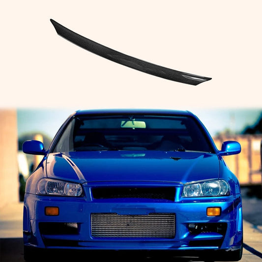 Skyline R33 GTR/GTS Bonnet/Hood Lip 1995-1998 Kazento Carbon Parts