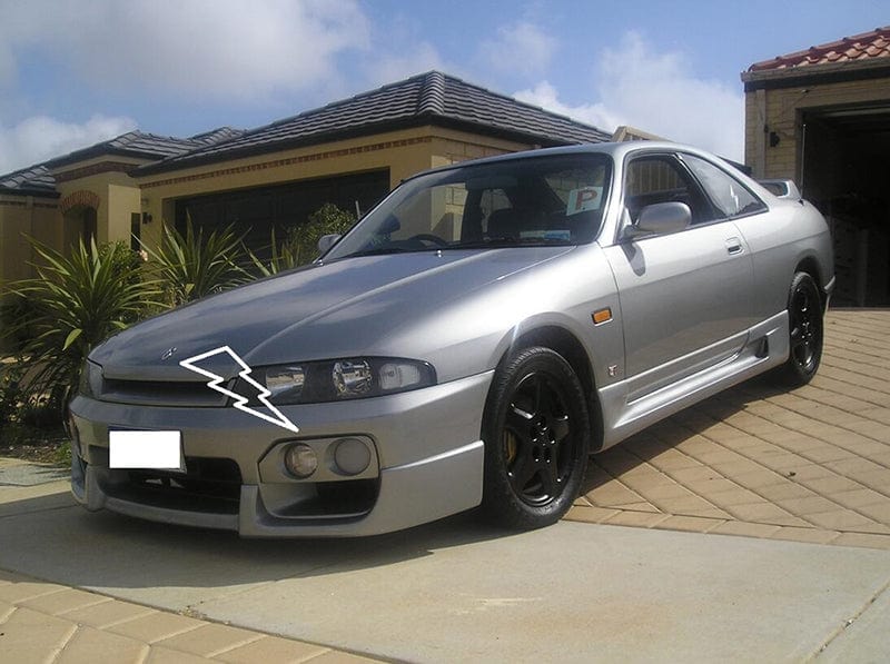 Skyline R33 GTR/GTS Front Bumper Fog Lamp Cover Replacement 1995-1998