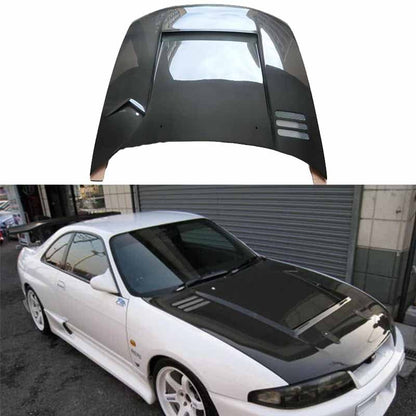 Skyline R33 GTR TS Style Front Vented Hood Bonnet 1995-1998